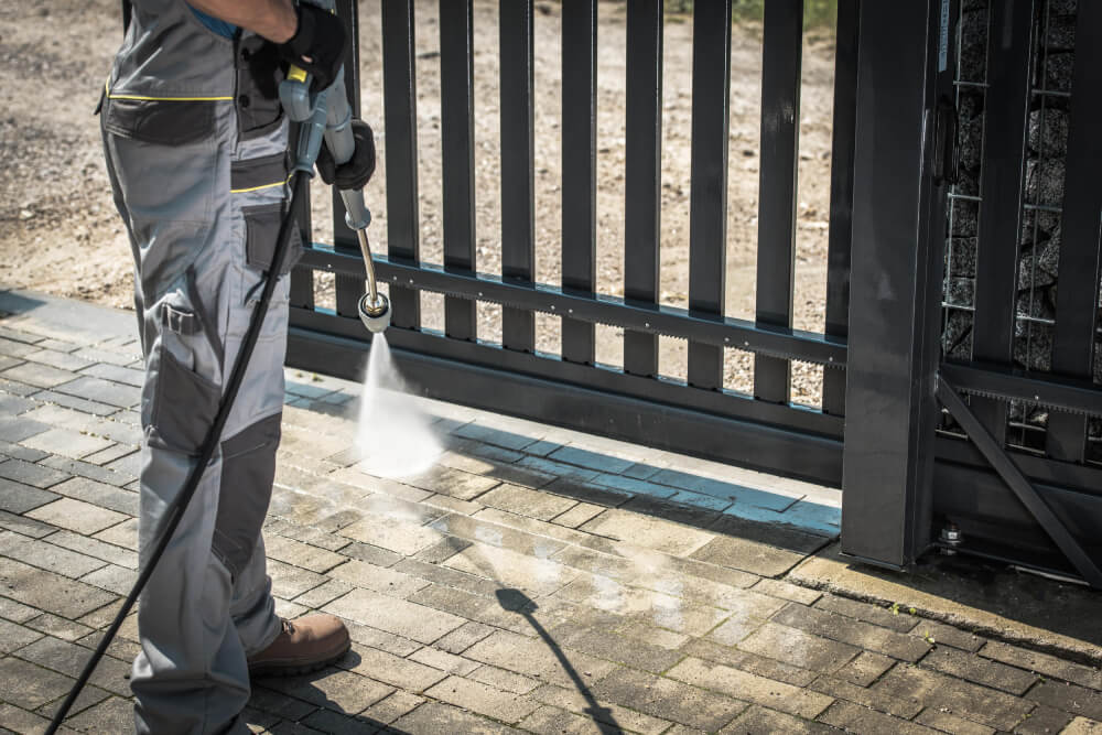 handyman jet washing, cleaning a driveway - SMI Handyman Leeds, Horsforth